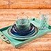 Zak Designs 2316-0321-ISET Confetti Plastic Bowls, Salad Plate Set