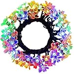 easyDecor Solar String Lights 50 LED 23ft 8 Modes Blossom Flower Garden Christmas lights for Outdoor Indoor Party Wedding Patio Holiday Decorations (Multi Color)