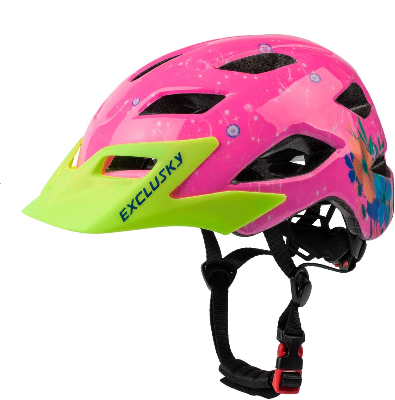 Exclusky Kids Bike Helmets Lightweight Adjustable Child Helmet for Boys Girls 5057cm(Ages 513