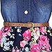 YJ.GWL Western Dress Girl, Denim Tops Flower Girl Dress, Princess Dresses for Girls, Girls Summer Dress Casual Outfits, Party Dresses Fashion Clothes for 7-8 Years