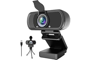 ZIQIAN 1080P Webcam,Live Streaming Web Camera with Stereo Microphone, Desktop or Laptop USB Webcam with 110 Degree View Angle