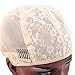 Bella Hair Doule Lace Wig Cap for Making Wigs with Adjustable Straps and Combs Beige Large Size