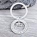 SportyBella Swim Keychain Live Love Swim Silver Swimmer Charm Key Ring Gift for Swimmers, Coaches, Teams