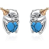 Capybara Gifts 925 Sterling Silver Capybara Stud Earrings Lovely Capybara Stuff Birthday Jewelry Gifts for Women Mother Wife Girlfriend