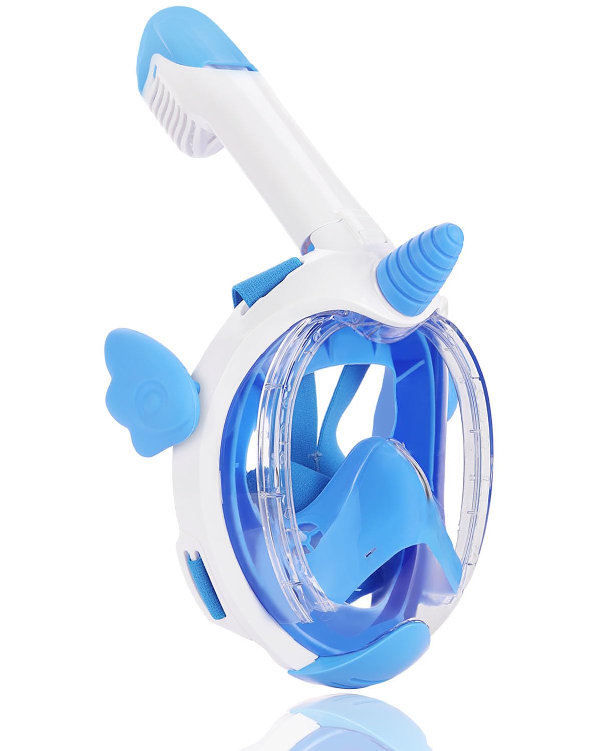 Snorkel Mask for Kids Full Face Snorkel Set, Childrens Snorkeling Gear with 180°Panoramic View, Anti-Fog Anti-Leak Diving Mask for Boys Girls Gifts
