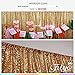 TRLYC 20Ft W by 10FT H Gold Sequin Backdrop Curtain for Wedding Halloween Thanksgiving Day Christmas