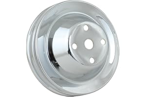 Mr. Gasket Chrome Water Pump Pulley-Dlb Grv