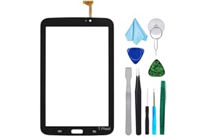 T PHAEL Black Touch Screen Digitizer for Samsung Galaxy Tab 3 7.0 - Glass Replacement for P3210 SM-T210 T210R T210L T217S T217A (Not Include LCD,WiFi Ver.No Speaker Hole) with Tools + Pre-Installed Adhesive