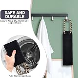 URAQT Exfoliating Back Scrubber 96cm Soft Double-Sided Shower Belt with Handles view 7