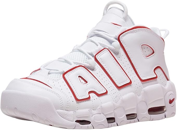 nike air more uptempo white varsity red