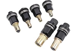 Hilitand 6Pcs Hand Rivet Nut Tool Mandrels, Manual Rivnut Tool Mandrel Set with Common Sizes 10 24 to 3 8 16 for Sheet Metal 
