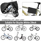 YOTOM Bike Cover 2 3 Bikes 2XL Outdoor Waterproof UV 50+ Lock Hole view 5