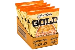 Maruchan Gold Spicy Miso Craft Ramen Noodles, Restaurant Quality Instant Ramen, 4.21 Oz, 5 Count