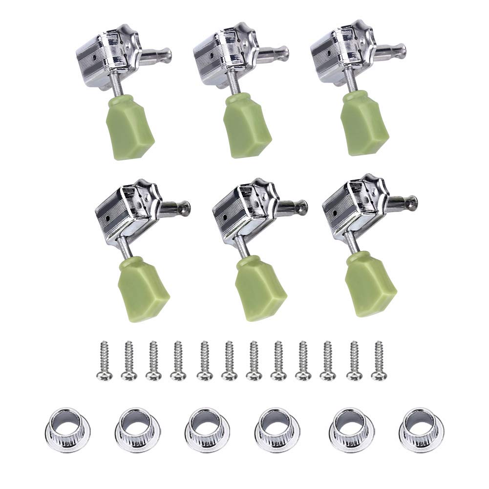 VGEBY Guitar Tuner, 3-Piece Tuning Pegs Set of Machine Heads for Stage, Studio, and Practice for Musicians, Performers, and Enthusiasts