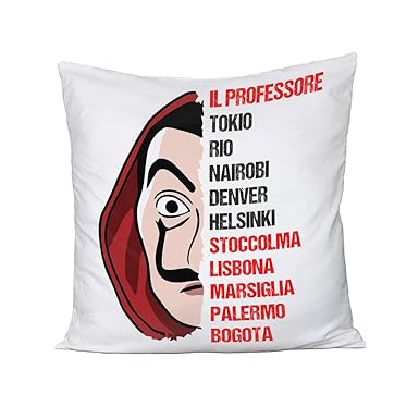 Cuscino 40x40 Cm La Casa Di Carta Personaggi Terza Parte