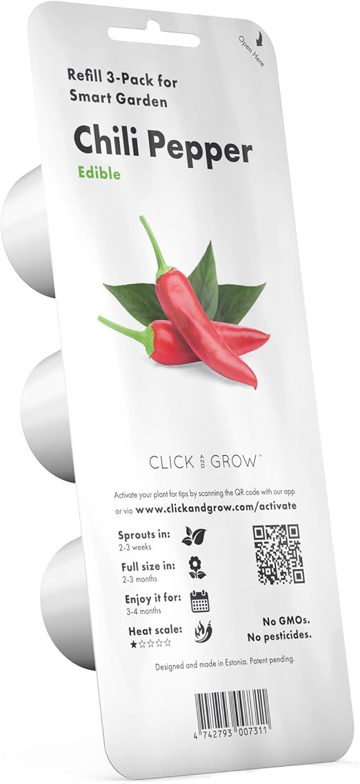 Emsa 3 Cápsulas Pimiento Rojo Click & Grow, Semillas apta para ...