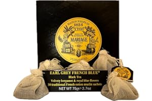 Mariage Frères - Earl Grey French Blue® - Muslin Tea sachets 75g
