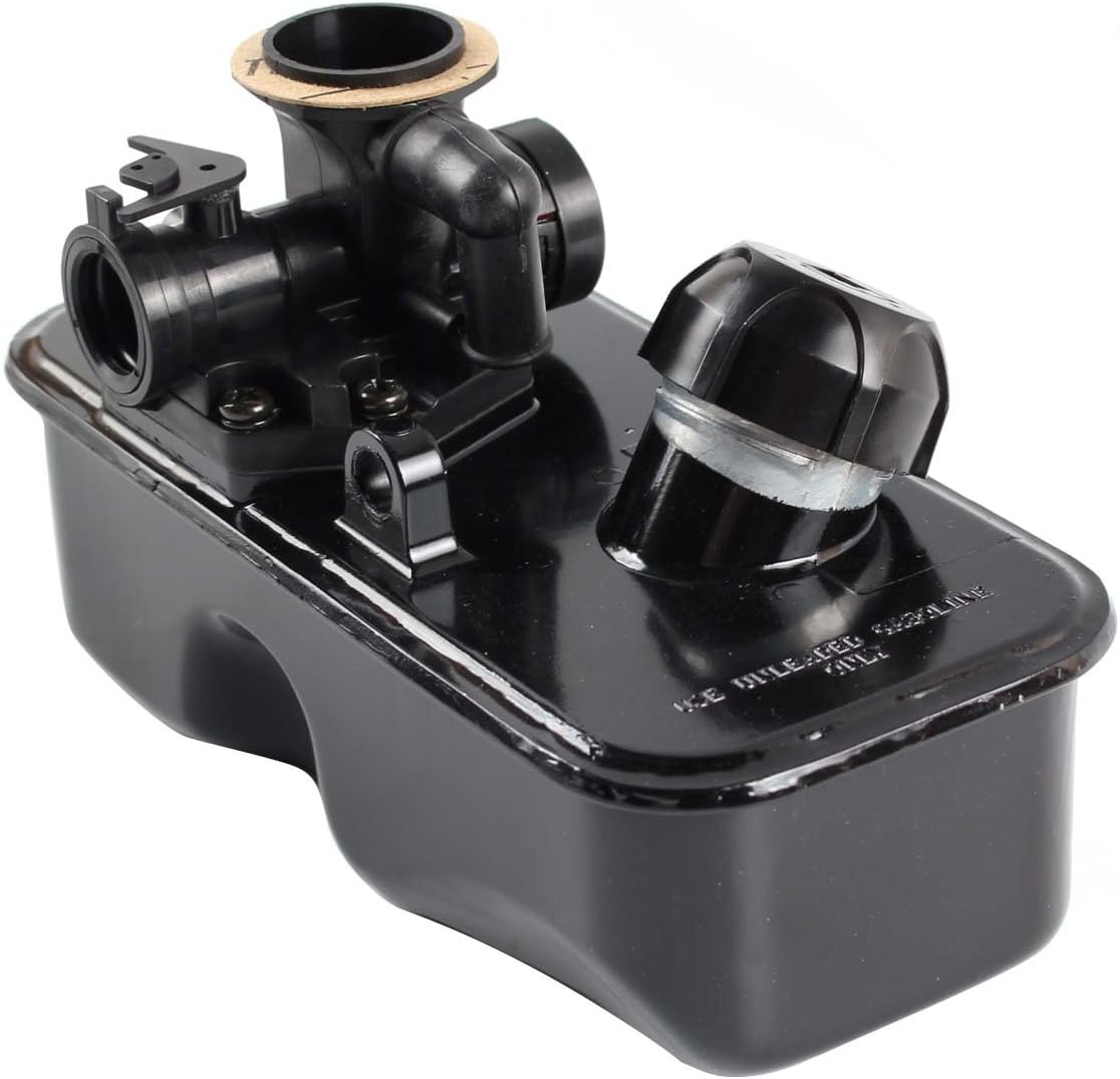 Carbhub 494406 Fuel Tank and 795477 Carburetor for Briggs & Stratton 498809 498809A 795469 794147 699660 794161 498811 Carb with Primer Bulb : Garden & Outdoor
