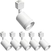 be studied L Type LED Track Light Heads 6 Pack White, 829LM CRI90+ 3CCT 3000K/4000K/5700K No Camera Banding, Track Rail Not Included