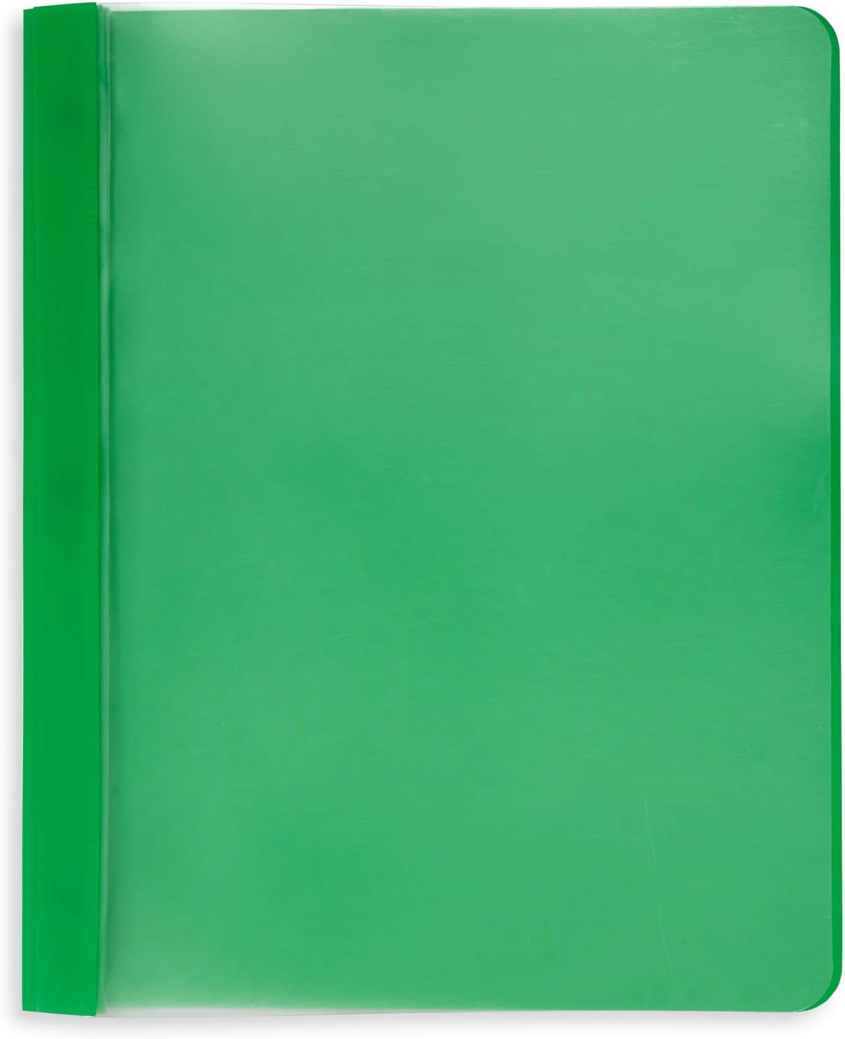 Blue Summit Supplies Assorted Color Plastic Report Covers with Prongs, 3 Prong Clear Report Cover for Presentation, School, Red, Orange, Yellow, Green, Blue, PP Plastic, 25 Pack : Office Products