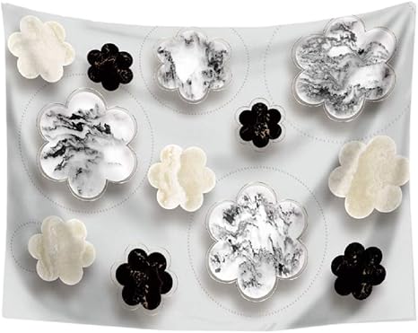 Amazon Co Jp Nd タペストリー 大理石 ロゴ フラワー 花 グリーン おしゃれ ボタニカル 植物 葉っぱ 北欧 インテリア 大判 大きい 癒し 部屋 景色 オンライン飲み 背景布 インスタ映え グッズ インテリア 布 テレワーク 背景 デザイン1 ホーム キッチン