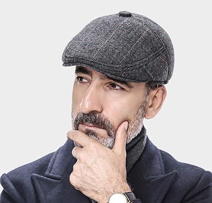 mens winter flat caps