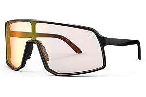 YOZISS Photochromic Sports Glasses for Men & Women – Cycling Sunglasses with UV400 Protection for MTB, Running, Baseball