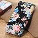 Iphone 5 Case, Shensee Fashion Flip Magnetic Wallet Floral Jacquard Leather Cover Case for Iphone 5c, Women Bag, Dirt-resistant, Anti-knock, Rhinestone Case, Compact, Elegant, Stylish, Card Slots for Carrying Id, Cash and Credit Cards (Black)