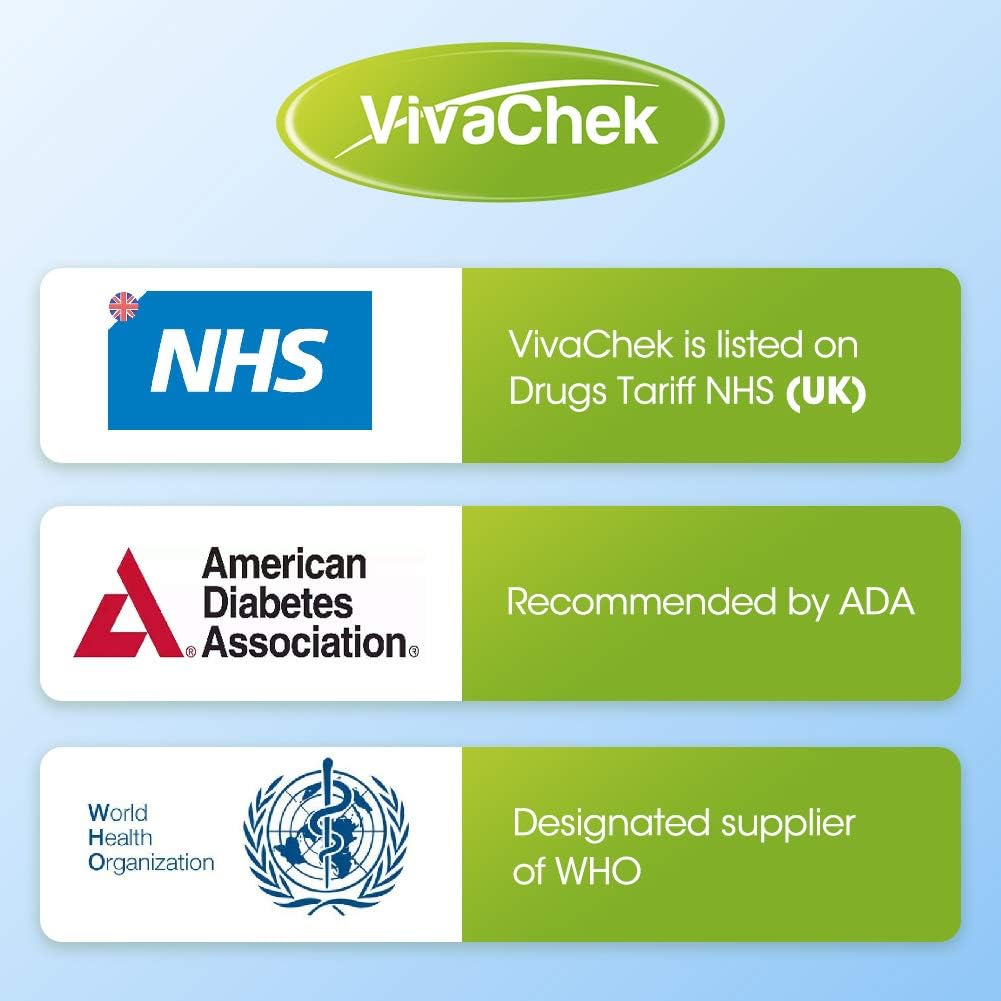 VivaChek Diabetes Strips x 50 & Diabetes Lancets x 50, Auto-Code Blood Glucose Test Strips - Image 5