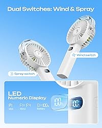 Otlonpe Handheld Misting Fan Portable, 4000mAh