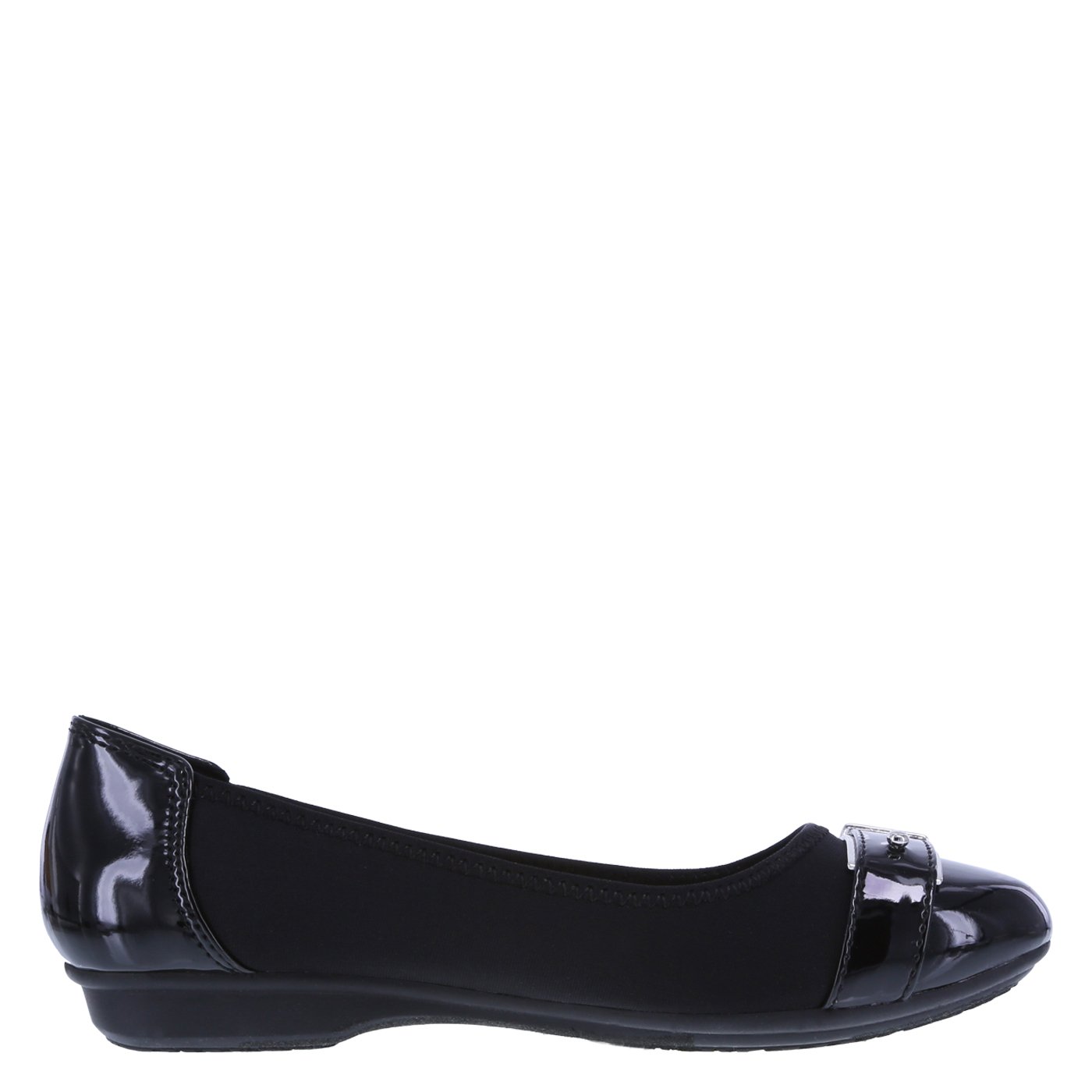 dexflex Comfort Women's Black Corey Hardware Flat 9.5 Regular - Image 3