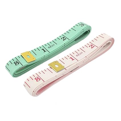 Generic Body Measuring Ruler Sewing Cloth Tailor Flat Tape Measure 150cm 2Pcs