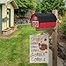 AVOIN colorlife Gobble Gobble Turkey Garden Flag 12 x 18 Inch Double Sided, Fall Thanksgiving Yard Outdoor Decorative Flag