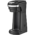 Newhouse Single Serve Coffee Maker compatible with K-cups Water Reservoir, Versatile Ground Coffee & K-Cup Compatibility, Adjustable Tray for Travel Mugs