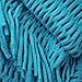 Spinningdaisy Women's Fringe Knitted Crochet Cutout Infinity Scarf Turquoise Color