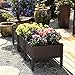 T4U Plastic Elevated Raised Garden Bed Kits for Flowers and Vegetables, Easy Assembly Planter Box Container for Indoor Outdoor Patio Backyard Porch Garden Decoration,Pack of 3