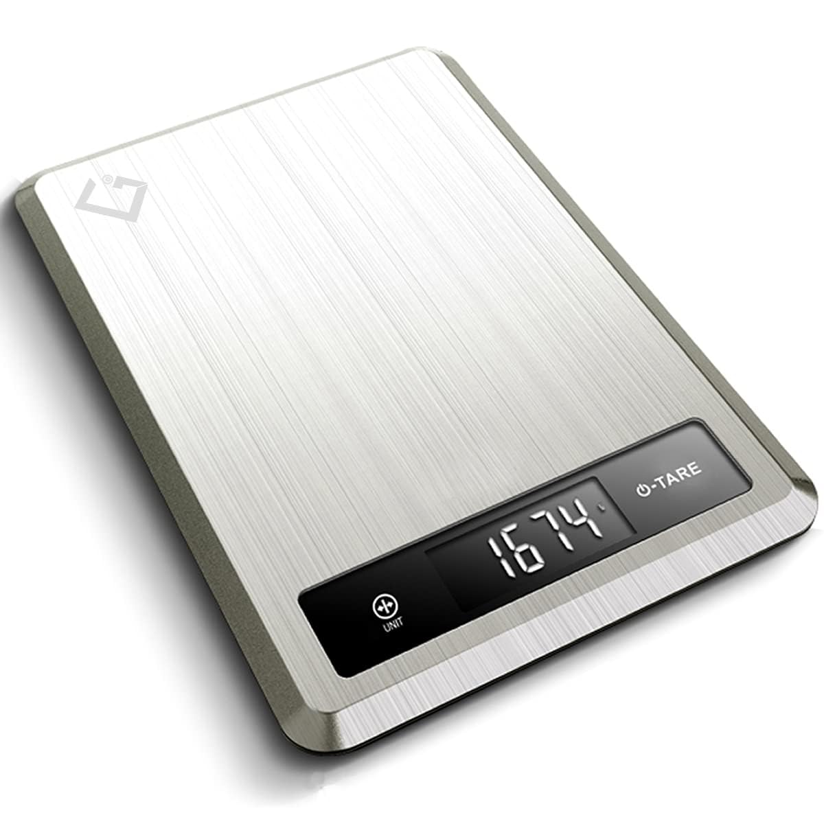 CGI Kitchen Scale Digital 5kg/11lb Cooking Scale Food Weighing Kitchen Scales, Tare Function, Weighs Upto 5kg/1g, Measures in Multiple Units (Large Display)