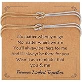 Your Always Charm Knot Matching Bracelets for Couples Long Distance Relationship Gifts Couples Bracelets Set for Women Men Trendy 2025