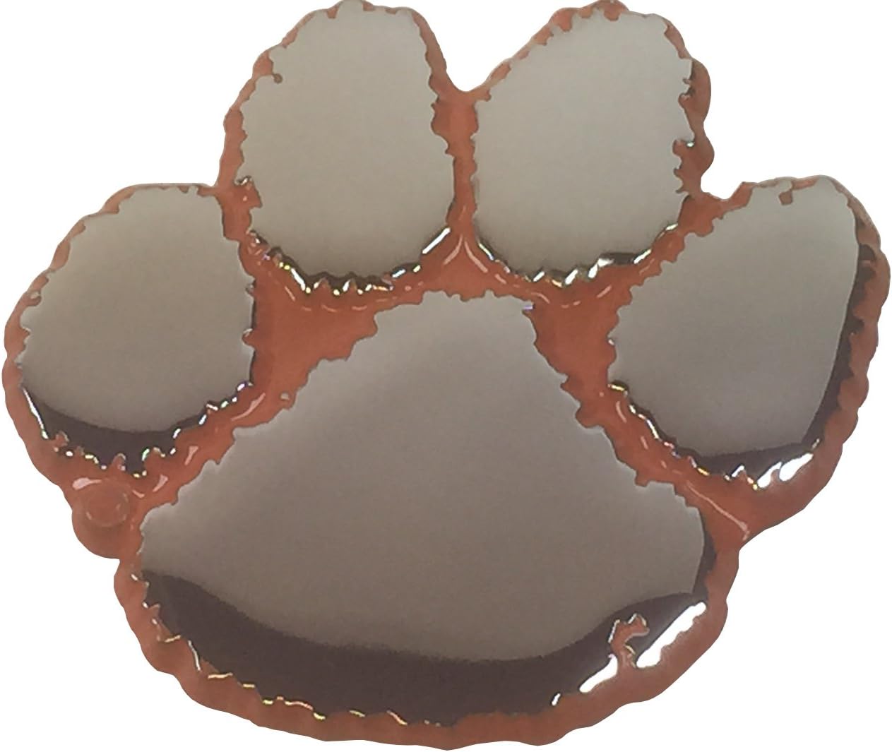 Clemson METAL Auto Emblem (with orange trim)