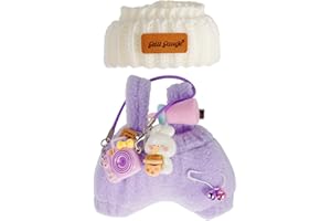 GRILLGAUGE 17cm/6.7inch Doll Clothes, Clothes Set for 17cm/6.7inch Dolls, Cute Fashionable Hat Pants for Dolls Accessories (NO Doll) (Purple)