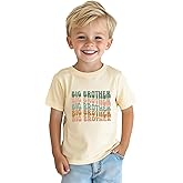 Promoted to Big Brother T Shirt Gift for Toddler Boy Big Bro Announcement T-Shirt Short Sleeve Cotton Tees 2-8 Years
