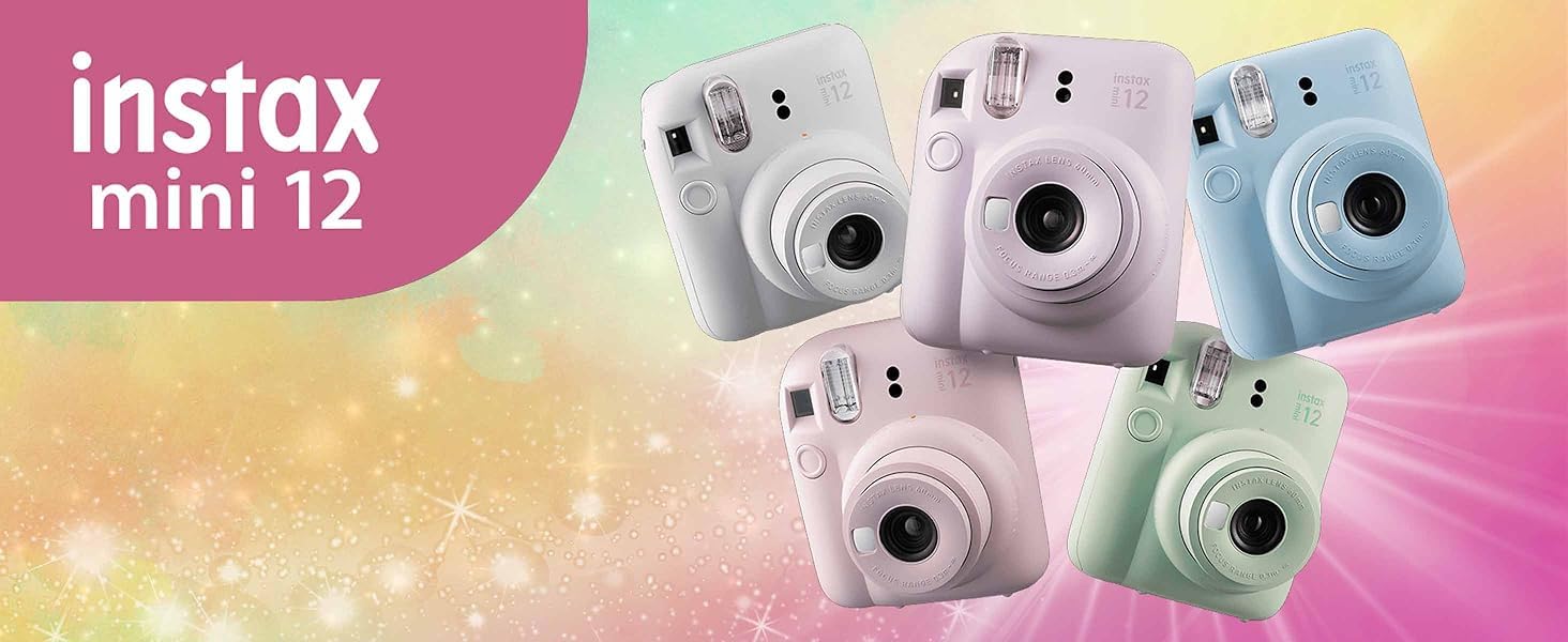 FUJIFILM Instax Mini 12 Holiday Bundle 2025 - Lilac Purple