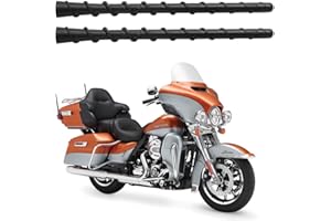 VOFONO 8 inch Black Rubber Replacement Antenna for 1989-2024 Harley Davidson Touring Electra Glide CVO Motorcycle Accessories (Pack of 2)