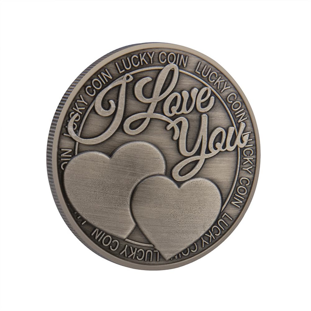 I Love You Lucky Coin Lovely Collectible Plated Souvenir Souvenir Gifts