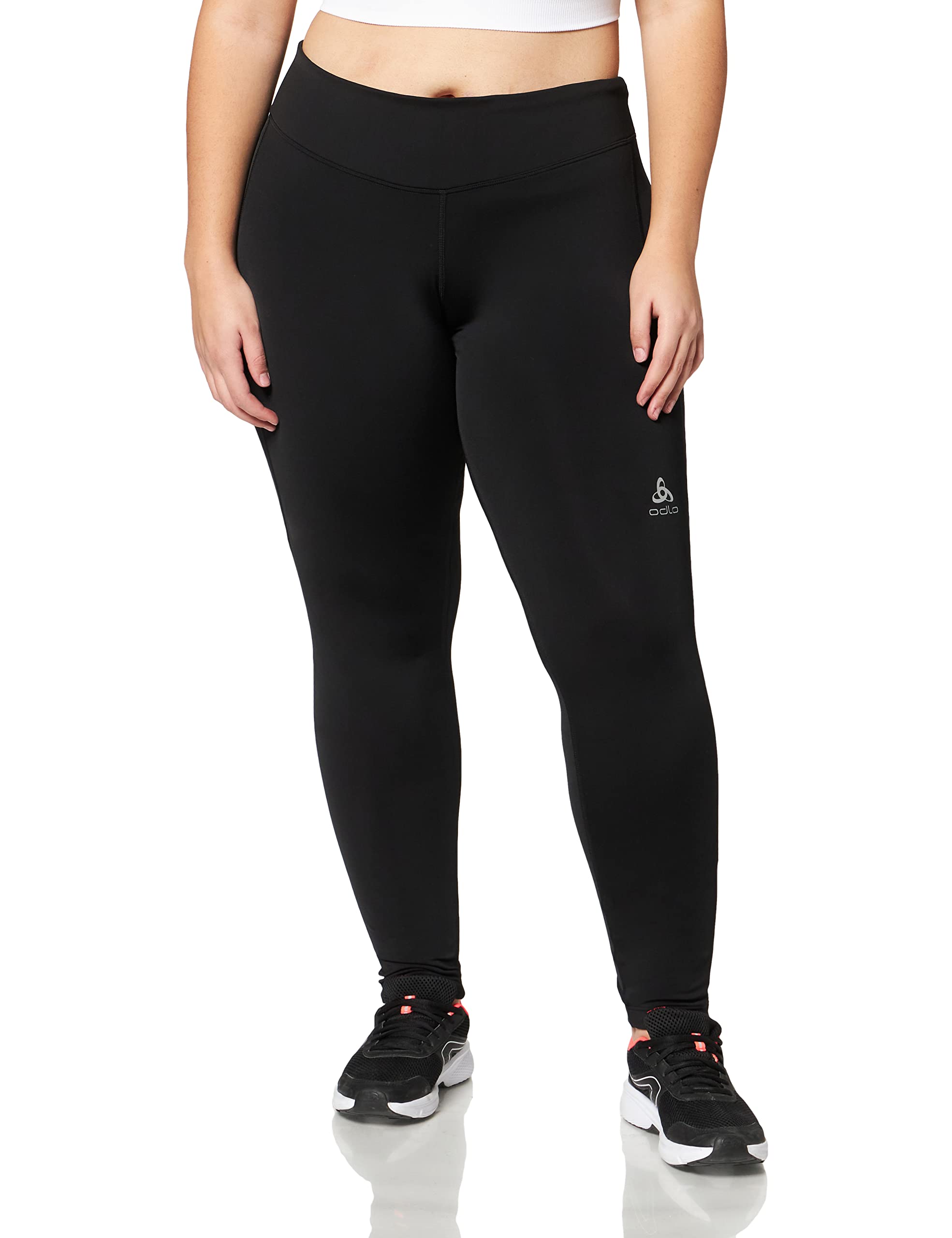 Odlo(オドロ Women Bl Bottom Long Sliq Warm Tights - Black, X-Large