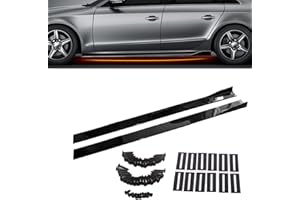 YIUIY Side Skirts Extension Rocker Panel Splitter Kit Universal 86.6 Inch/2.2M Compatible with BMW Mercedes Benz Audi Lexus I