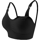 DTLCPX Nursing Bras for Breastfeeding, Seamless Ultra Comfort Maternity Bra, Natural Shape, Pregnancy Sleep,Available in Size M