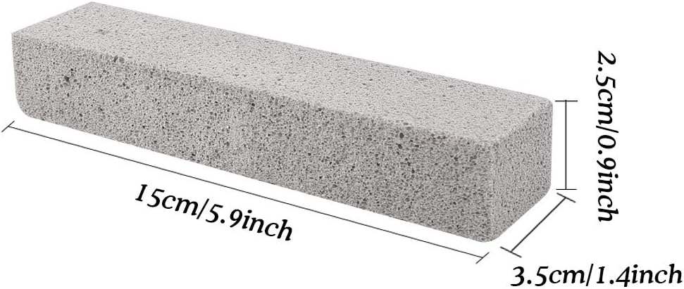 Hatoku 25 Pieces Pumice Stones for Cleaning Grey Pumice Scouring Pad Pumice Stick Cleaner for Removing Toilet Bowl Ring, Bath, Kitchen, Pool, Household Cleaning (5.9 x 1.4 x 0.9 Inches): Health & Personal Care