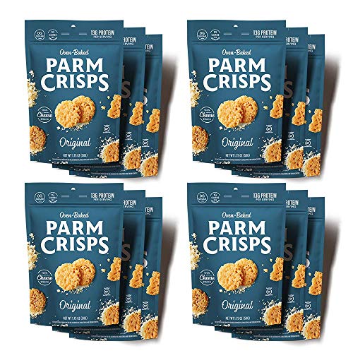 ParmCrisps Original Parmesan Crisps, 1.75 Oz (Pack Of 12), Keto Gluten