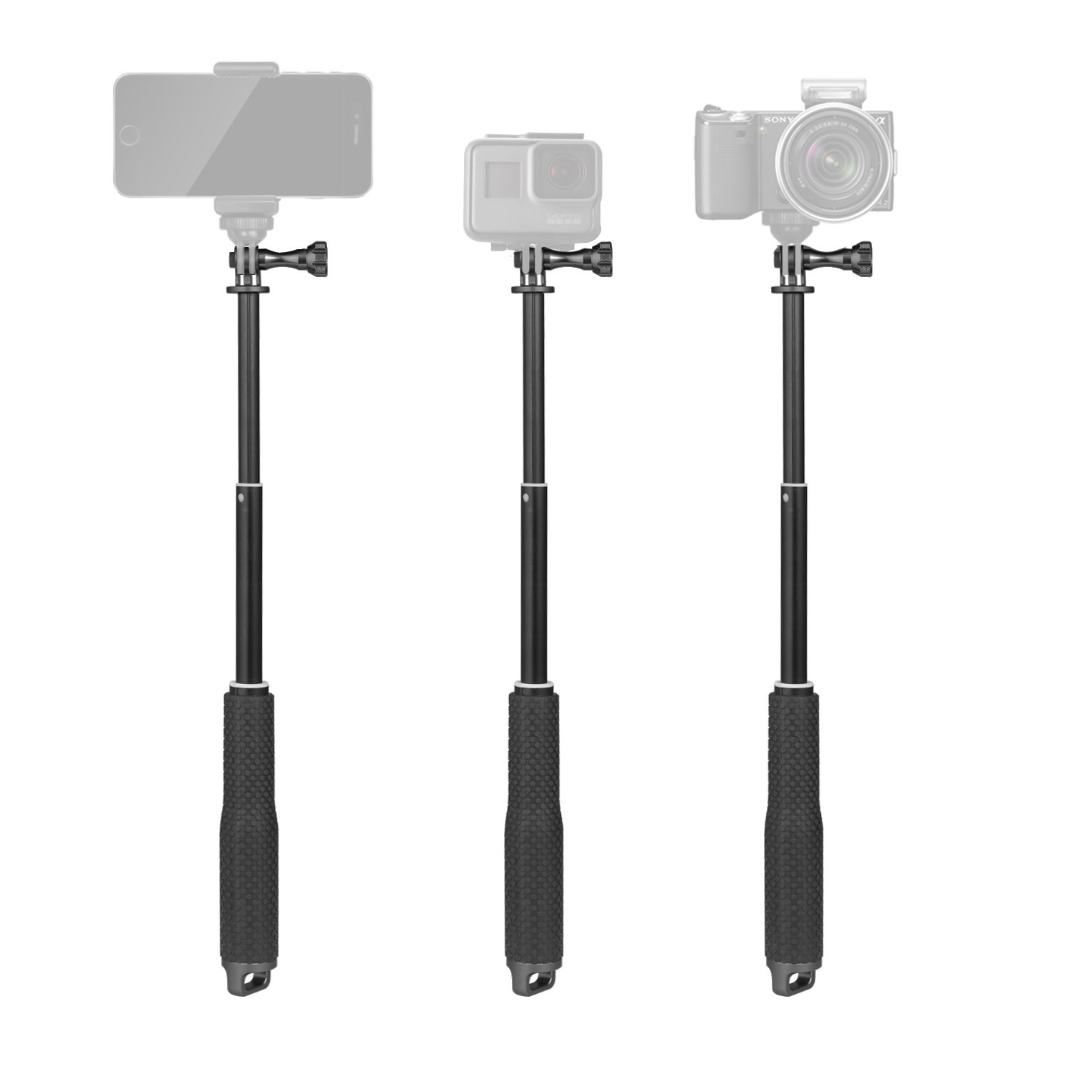 Luxebell Selfie Stick Aluminium Waterproof Telescopic Pole Monopod for